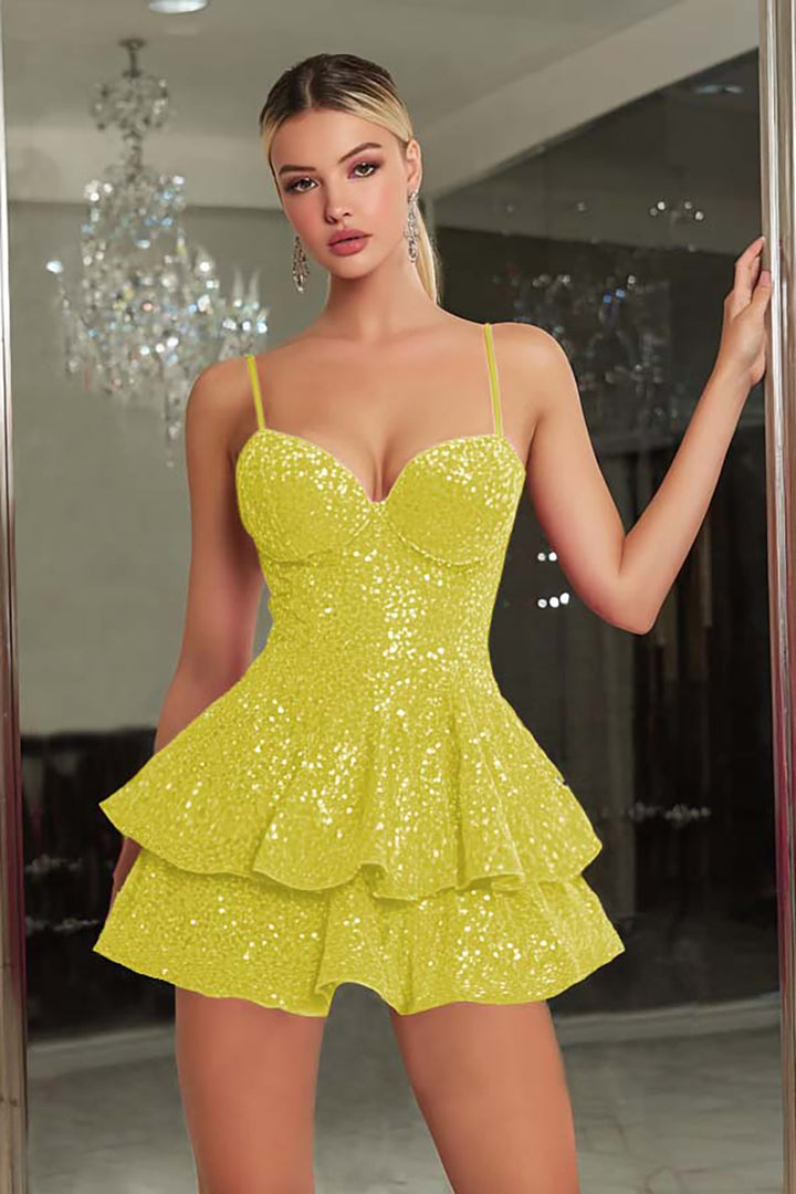 shocking pink and gold dress Royal Blue A-line Short Dress with Bow Tie – PollyBoutique main image 0