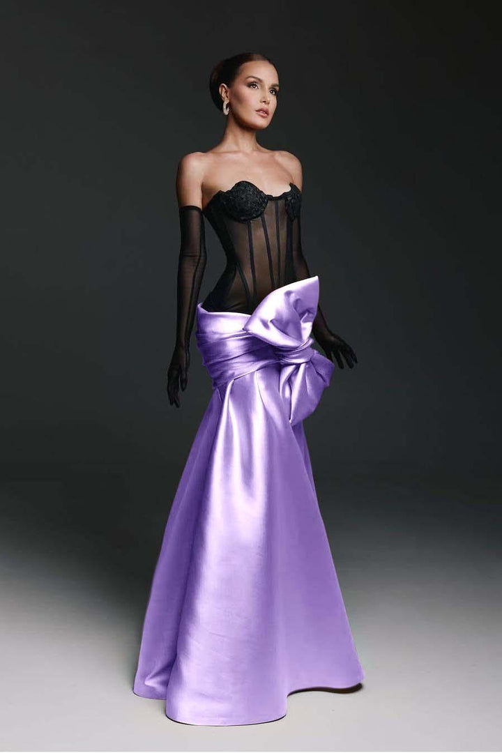 sweetheart mermaid formal dress Strapless Sweetheart Long Mermaid Prom Dress 7024 Red / 0