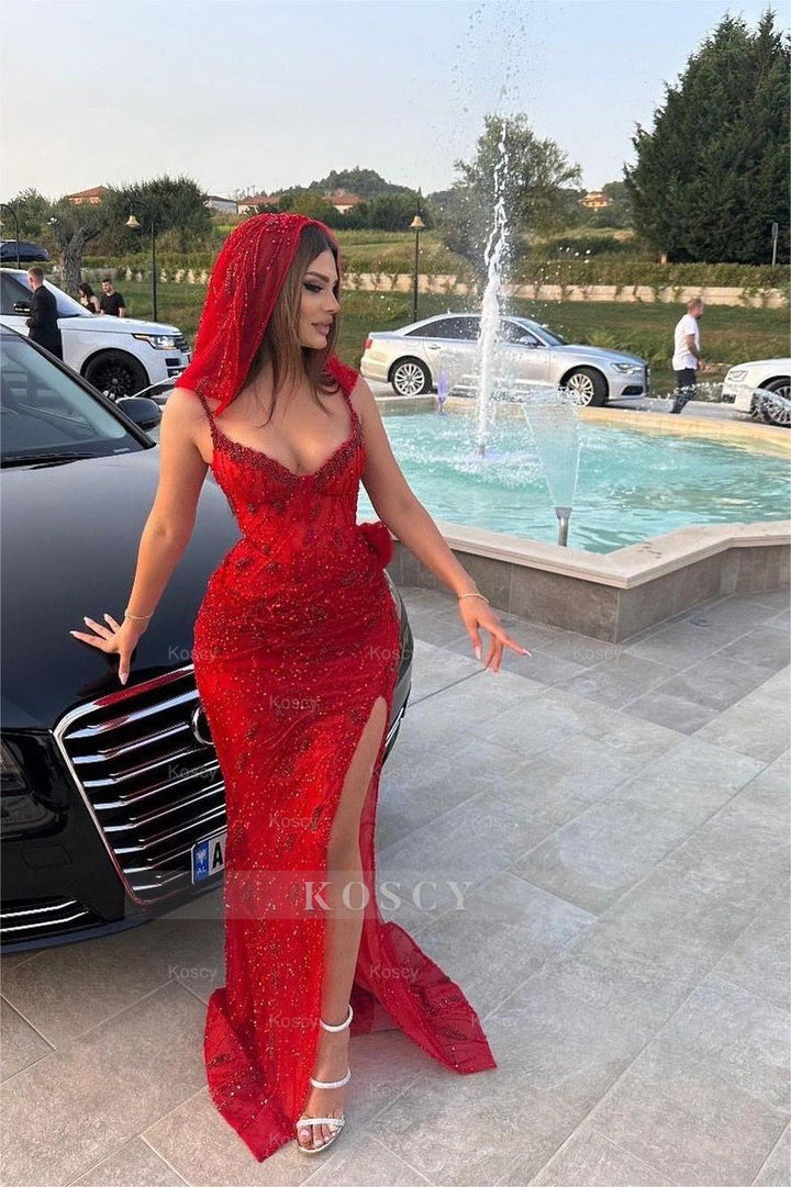 two piece formal dress red Two Piece Off the Shoulder White-Red Long Prom Dress main image 0