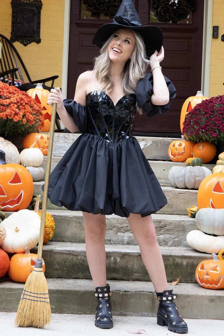 Koscy A Line Off the Shoulder Short Homecoming Dress