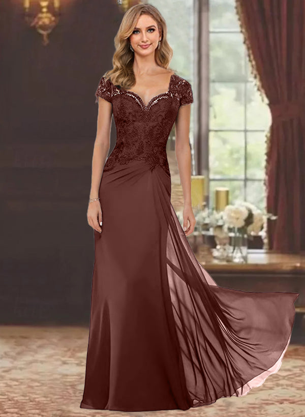 chinese dress ladies Short Mother of The Bride 2 Piece Lace Jacket Dress main image 1