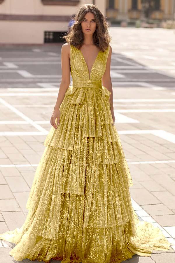 sequin pleated dress Beige Sequin Lace Pleated Dress
