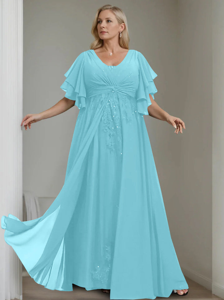 blue wedding dress plus size Unique V-Neck A-Line Princess Floor-Length Mother of the Bride with Italian Size:46 IT maddie7425 Back Style black dress, fearless, Taylor