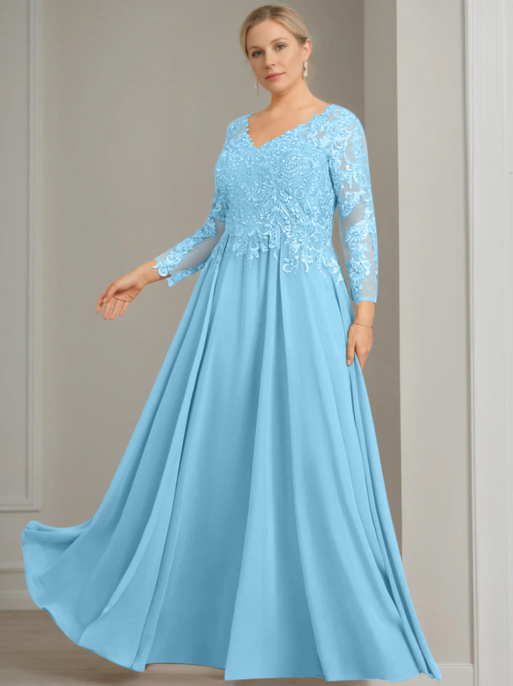 open lace back dress Blue Princess Dress 4-5 main image 0
