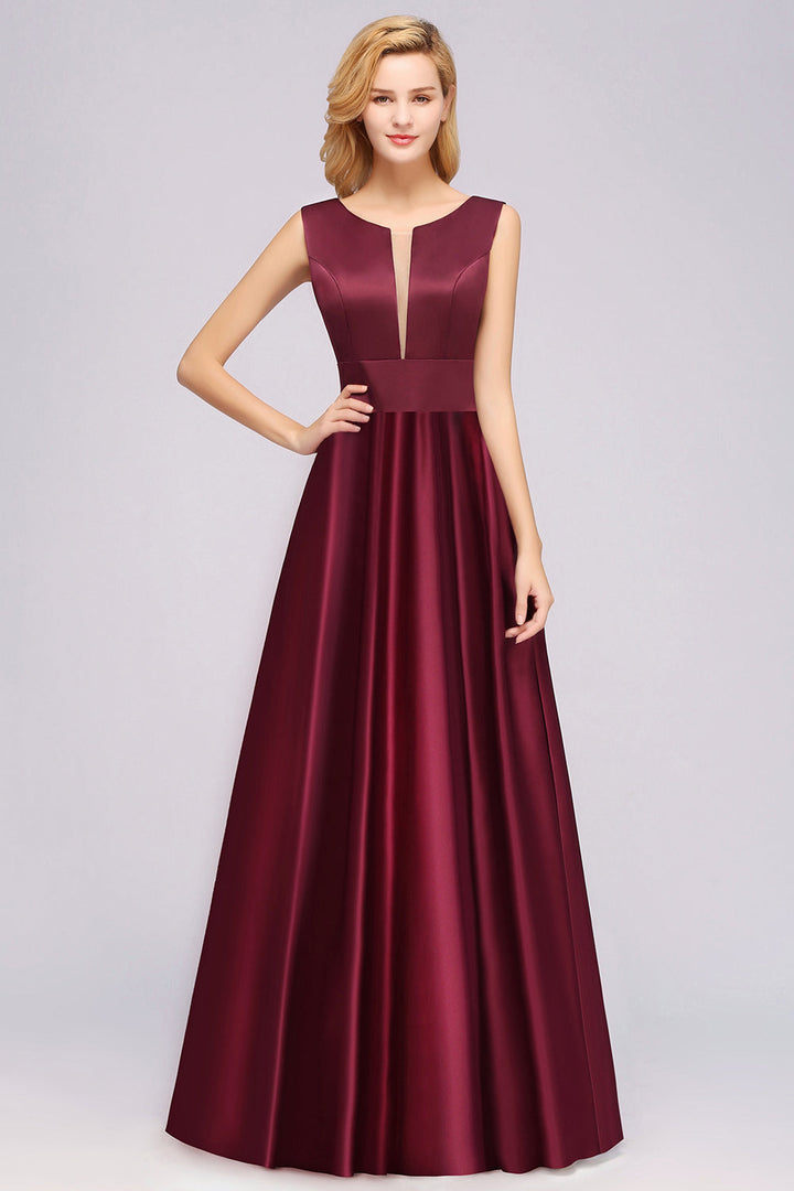 burgundy bridesmaid dresses online Burgundy Long Bridesmaid Dresses Moest Lace Applique Formal Dress ARD1771
