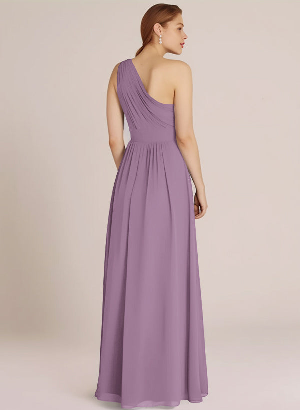 A-Line Chiffon Bridesmaid Dress With Ruffle