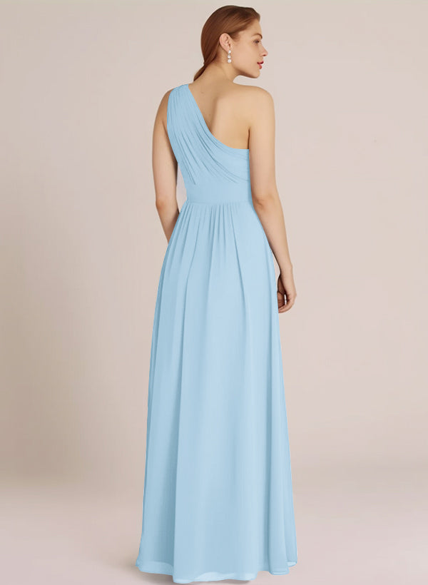 A-Line Chiffon Bridesmaid Dress With Ruffle