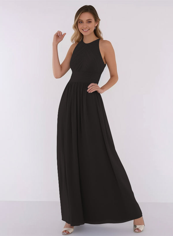 A-Line Chiffon Bridesmaid Dress With Ruffle