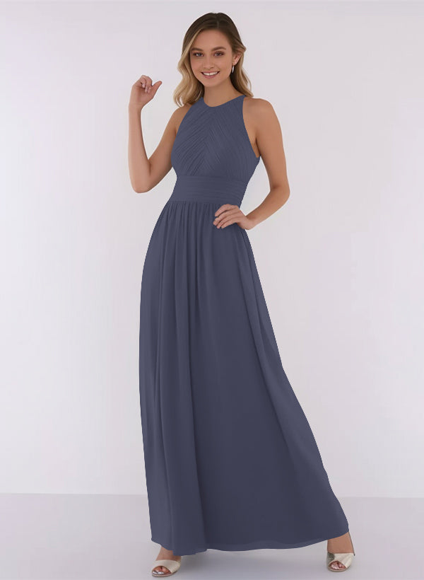 A-Line Chiffon Bridesmaid Dress With Ruffle