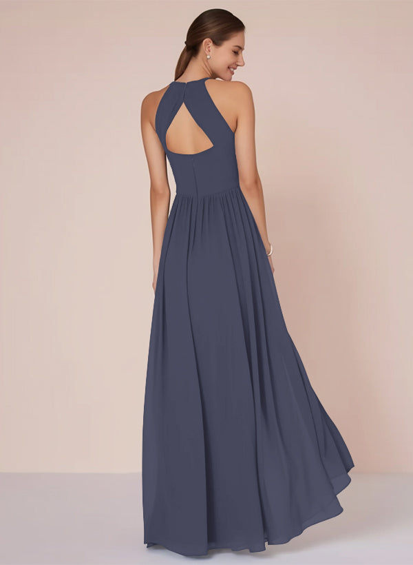 A-Line Chiffon Bridesmaid Dress With Ruffle