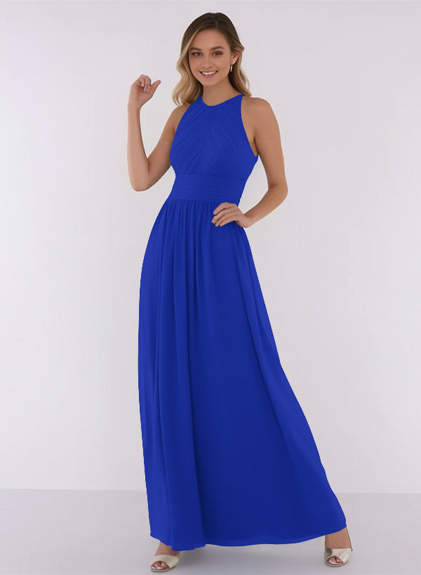 A-Line Chiffon Bridesmaid Dress With Ruffle