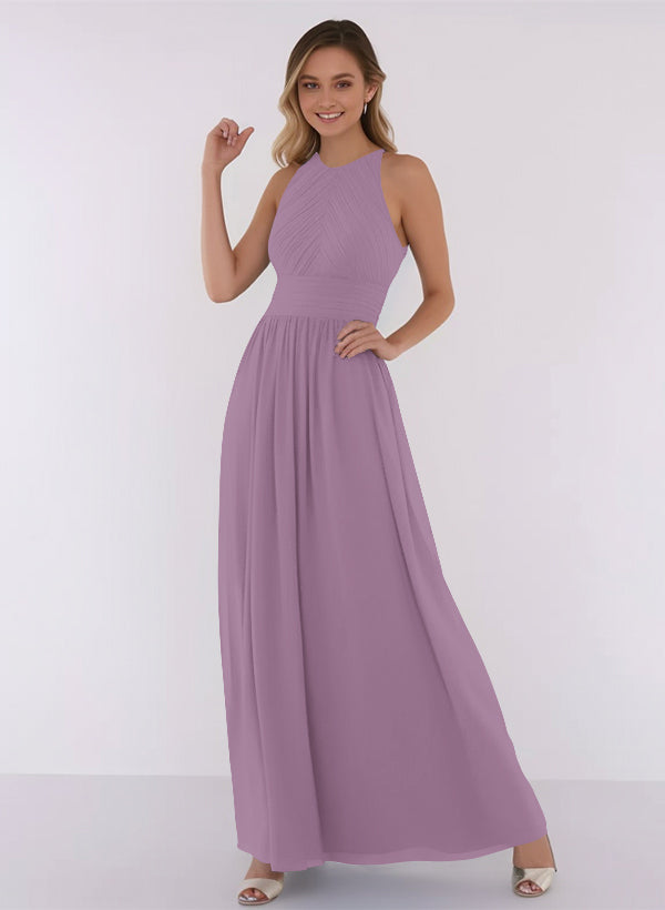 A-Line Chiffon Bridesmaid Dress With Ruffle