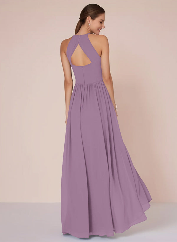 A-Line Chiffon Bridesmaid Dress With Ruffle