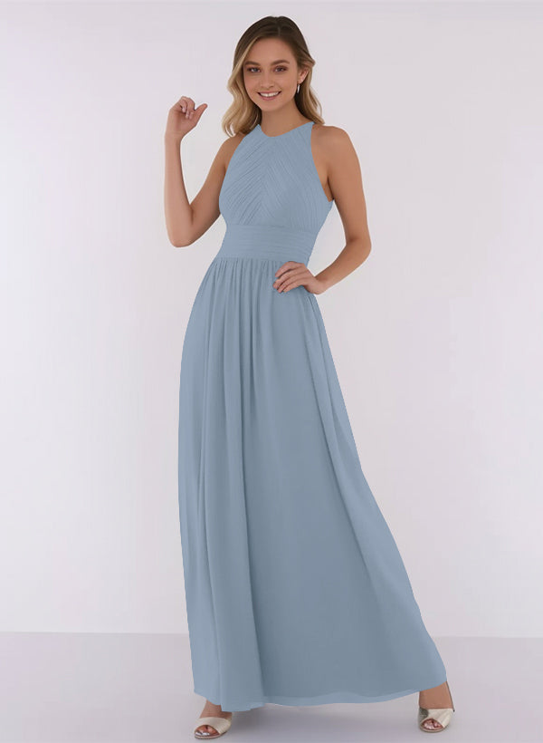 A-Line Chiffon Bridesmaid Dress With Ruffle