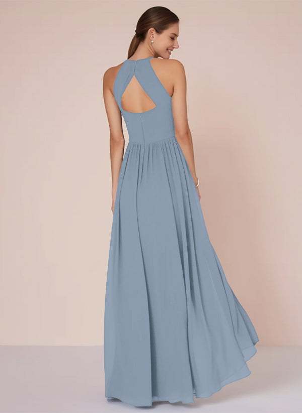 A-Line Chiffon Bridesmaid Dress With Ruffle