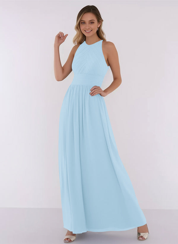 A-Line Chiffon Bridesmaid Dress With Ruffle