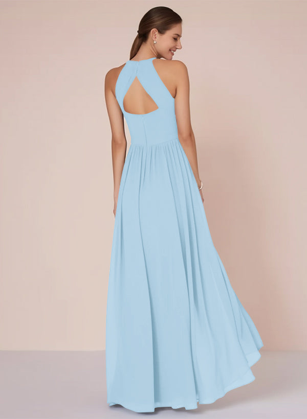 A-Line Chiffon Bridesmaid Dress With Ruffle