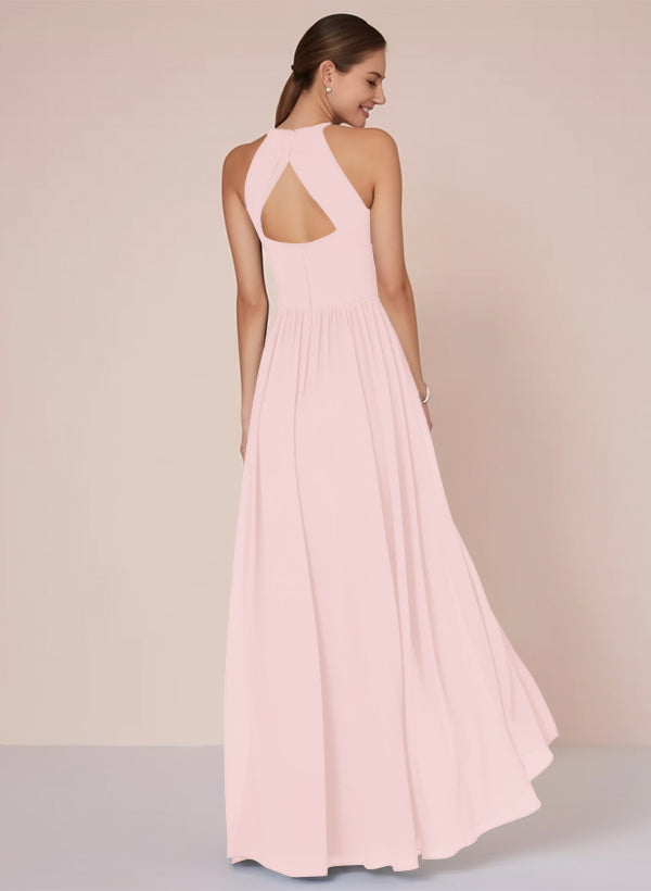 A-Line Chiffon Bridesmaid Dress With Ruffle