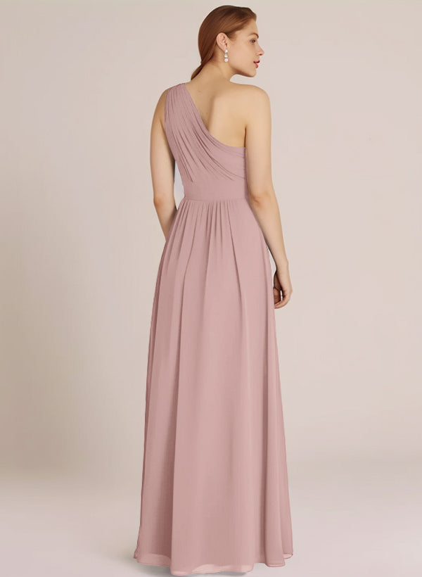 A-Line Chiffon Bridesmaid Dress With Ruffle