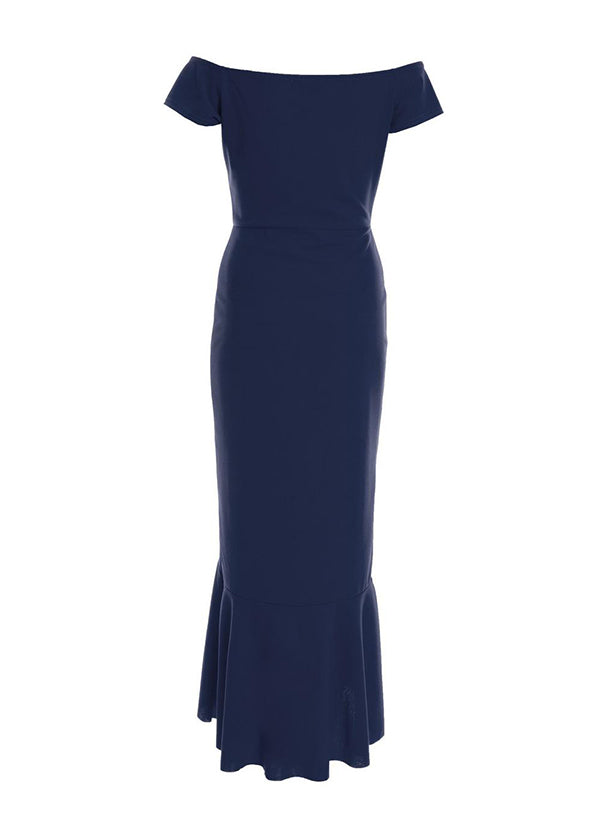 Off-the-Shoulder Chiffon Bridesmaid Dresses With Ruffle - Sheath/Column