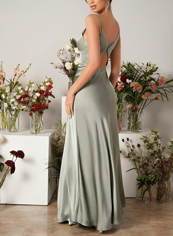 Sleeveless Mermaid Charmeuse Bridesmaid Dresses