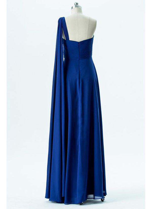 Sleeveless Floor-Length Chiffon Bridesmaid Dresses