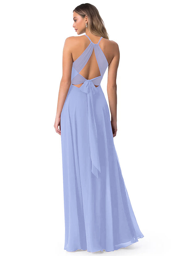 A-Line Chiffon Bridesmaid Dresses Featuring Open Back