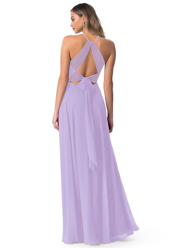A-Line Chiffon Bridesmaid Dresses Featuring Open Back