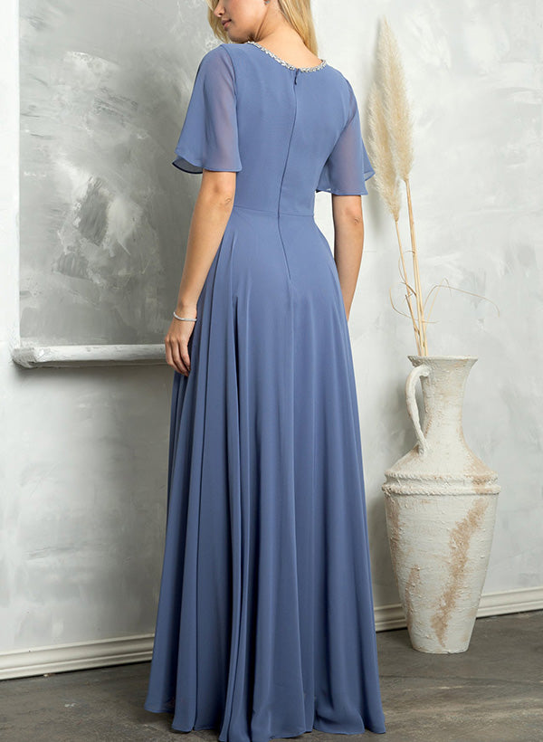 Floor-Length Chiffon Bridesmaid Dresses