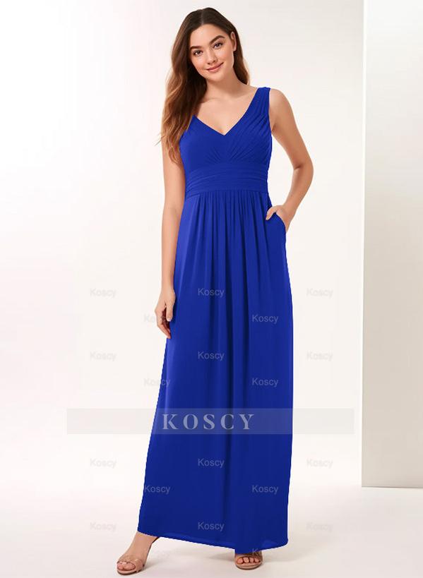 A-Line V-neck Bridesmaid Dresses With Ruffle A-Line V-neck Bridesmaid Dresses With Ruffle