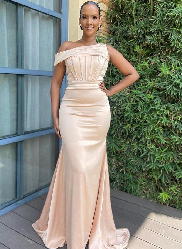 sweep train bridesmaid dresses Asymmetrical Sleeveless Satin Size_XXS Cache Women’s Beaded Dress size figures who want Fit:Maternity