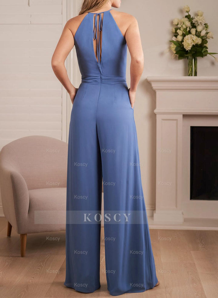 Elegant Bridesmaid Dresses With Sash Jumpsuit/Pantsuit