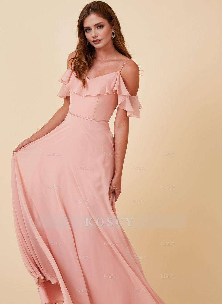 princess polly baby blue dress Off-the-Shoulder Bridesmaid Dresses With Chiffon and Sweet Ruffles