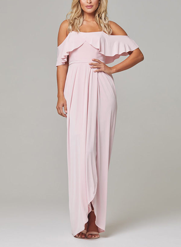 jersey evening dresses Sheath/Column Sweetheart Floor-Length Jersey Prom Dresses With Rhinest –  KOREYILA