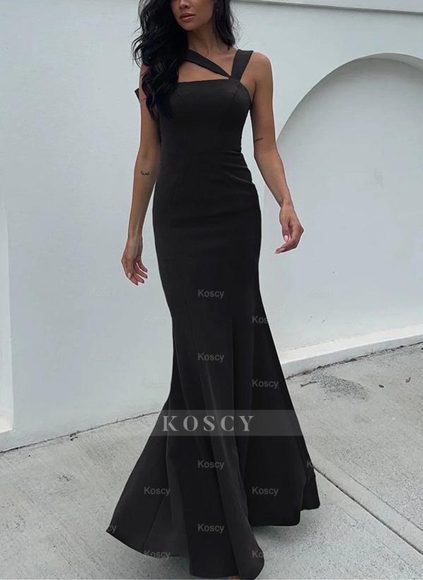 One Shoulder Trumpet Mermaid Open Back Bridesmaid Dresses With Bow One Shoulder Trumpet Mermaid Open Back Bridesmaid Dresses With Bow