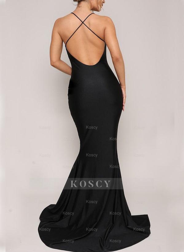 trumpet mermaid scoop neck dress Satin Bridesmaid Dresses