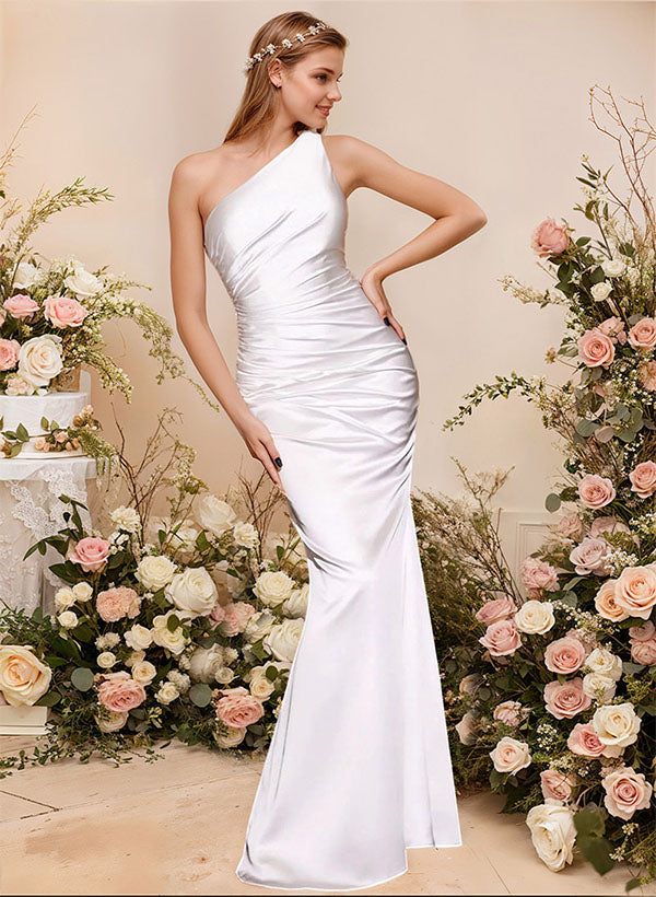 princess polly baby blue dress Wedtrend Women A-Line Bridesmaid Dress with Slit Square Neck White Blue Flower Long Wedding Guest Dress, White Blue Flower / US18W