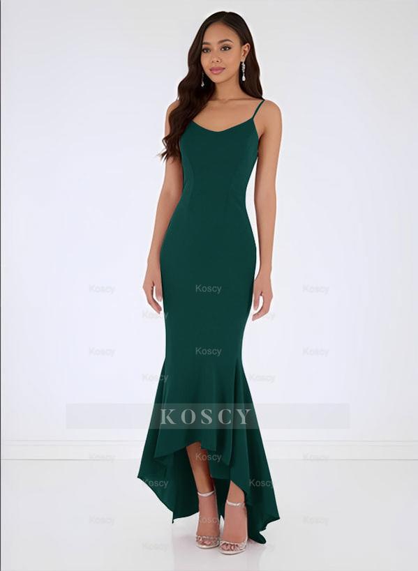 Trumpet/Mermaid Bridesmaid Dress with Chiffon Sleeveless V-Neck