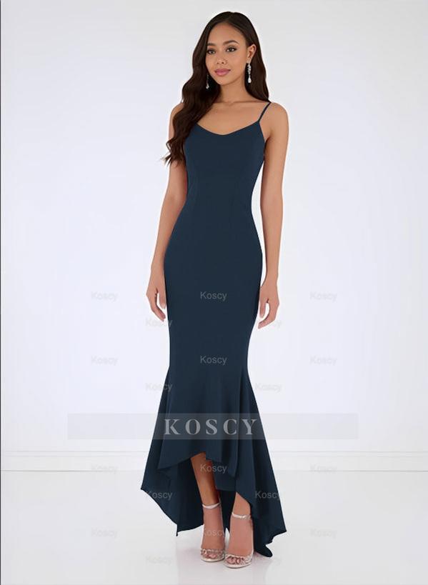 Trumpet/Mermaid Bridesmaid Dress With Chiffon Sleeveless V-Neck Trumpet/Mermaid Bridesmaid Dress With Chiffon Sleeveless V-Neck