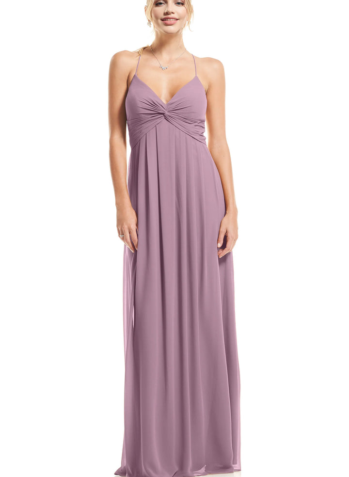 buttercup yellow bridesmaid dress Zapakasa Women Blue Floral Chiffon Long Bridesmaid Dress A Line Lace Up  Back Wedding Guest Dress with Bows main image 1